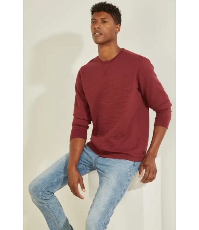 Guess Men's Hudson Waffle Crew