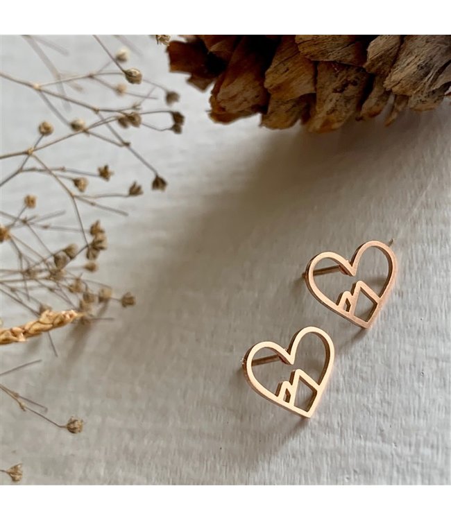 Pika & Bear Burgess Heart of the Mountains Stud Earrings