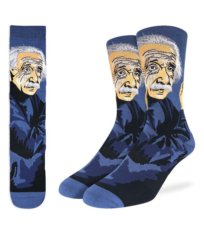 Good Luck Men's Albert Einstein Thinking Socks - Size 8-13