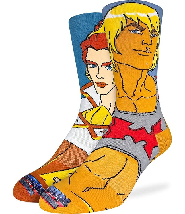 Good Luck Sock Men's He-Man and Teela Socks Size 8-13