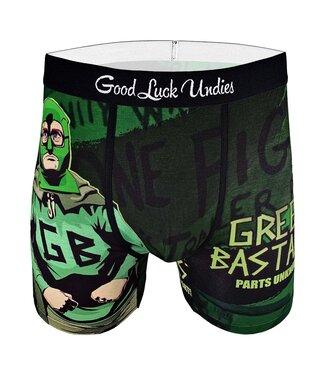 Good Luck Undies Men's Green Bastard