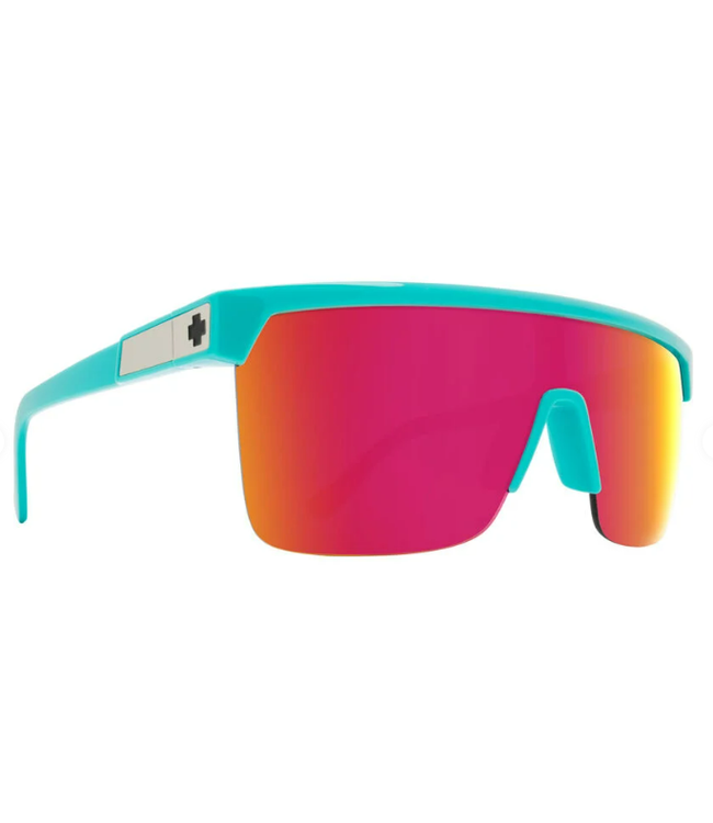 Spy Flynn 5050 Teal- HD Plus Gray Green w/Pink Spectra Mirror