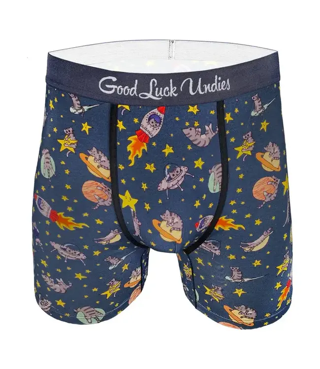 Good Luck Undies Men's Space Cats