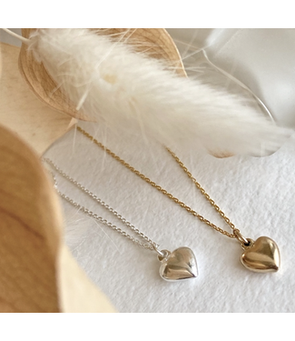 Pika & Bear Pika & Bear "Adore" Tiny Heart Charm Necklace