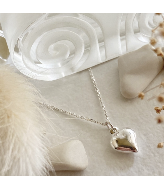 Pika & Bear "Adore" Tiny Heart Charm Necklace