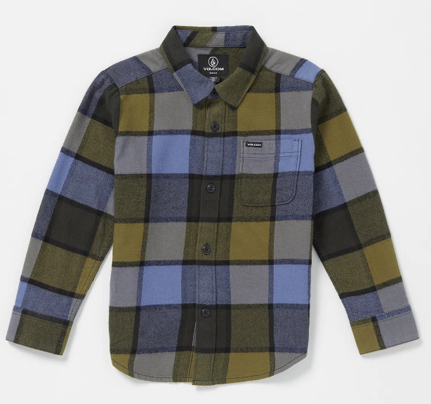 Caden Plaid Flannel - Black – Volcom Canada