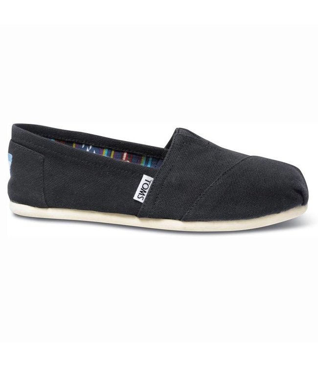 Toms Womens Classic Black Canvas