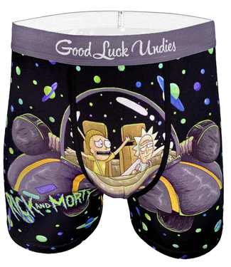 Good Luck Undies Men's Rick and Morty's Space Cruiser