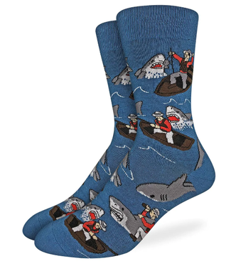 Good Luck Men's Sharks vs Fishermen Socks - Size 7-12
