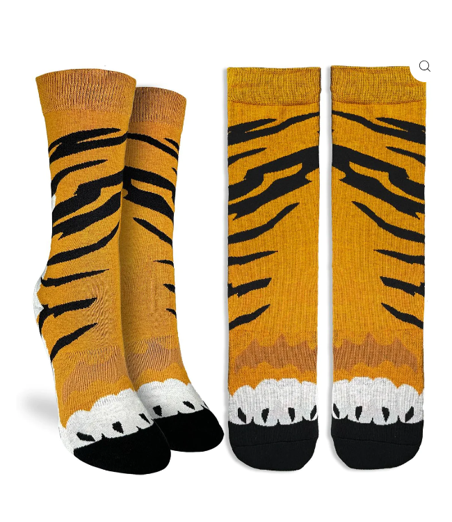 Good Luck Sock Women's Tiger Feet Socks Size 5-9