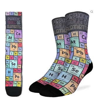 Good Luck Men's Periodic Table Socks - Size 8-13