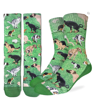 Good Luck Men's Dogs Pooping Socks - Size 8-13