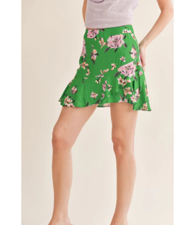 Sage The Label Ruffled Mini Skirt