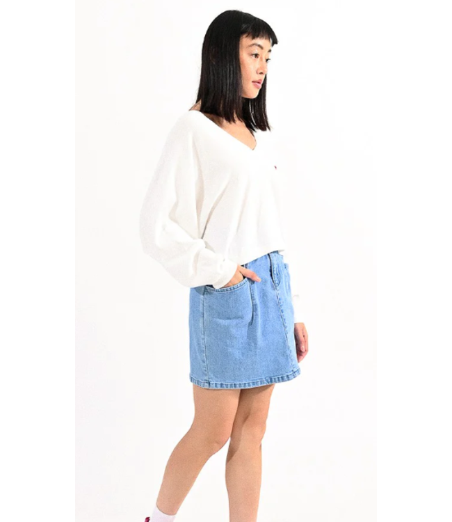 Molly Bracken V-Neck Crop Sweater