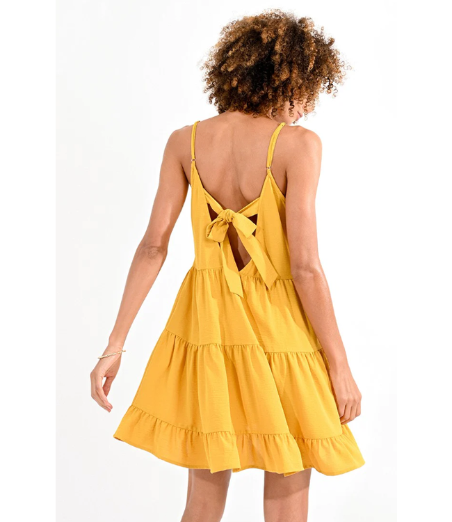 Molly Bracken Tie Back Mini Dress