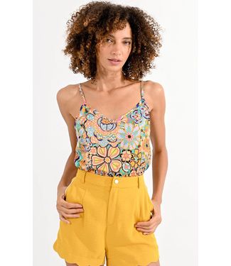 Molly Bracken Printed V-Neck Camisole