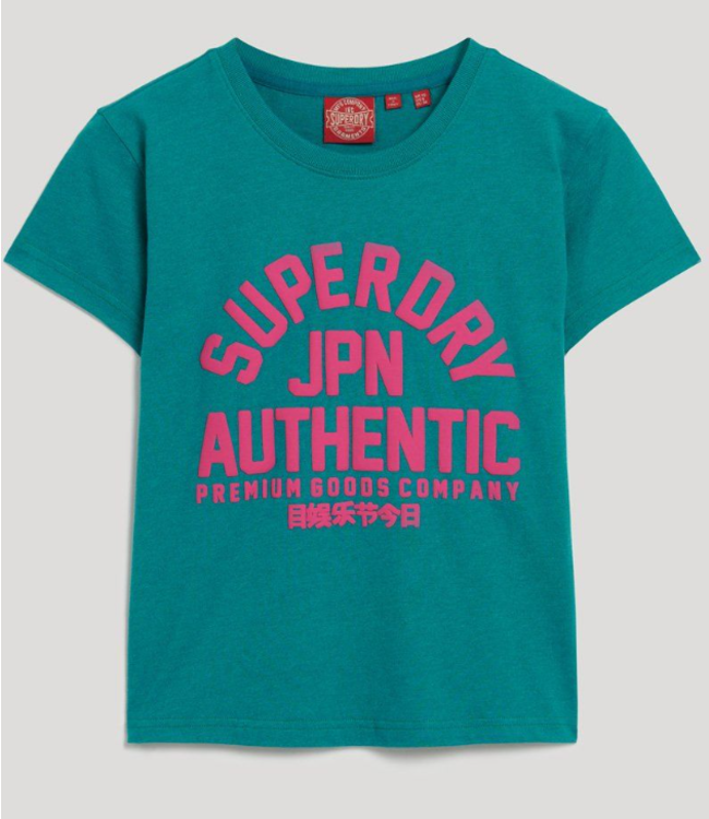 SuperDry Women's Puff Print Fitted Tee