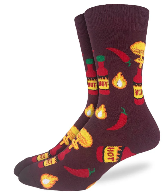 Good Luck Sock Hot Sauce Size 7-12