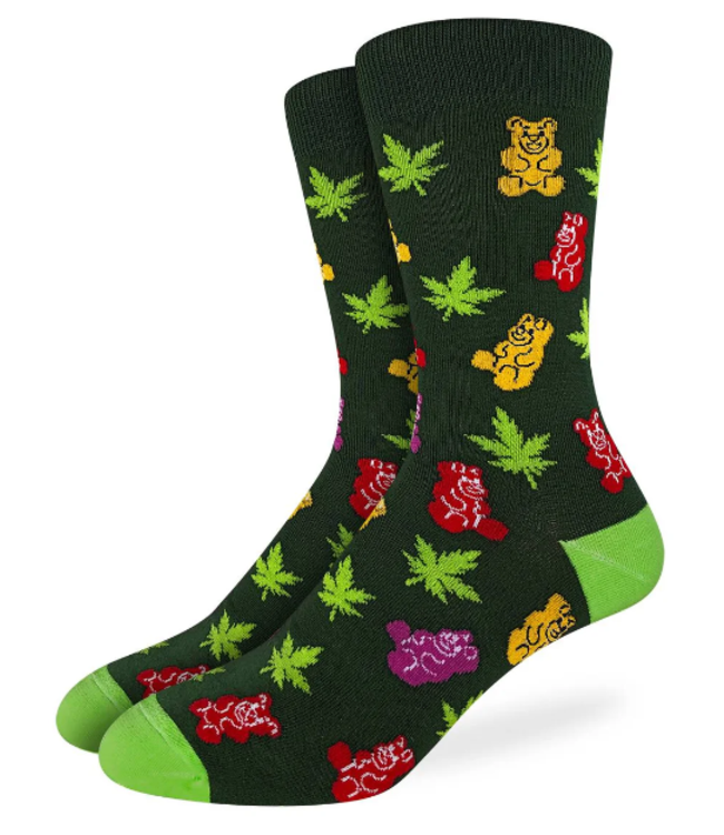Good Luck Men's Weed Gummies Socks - Size 7-12