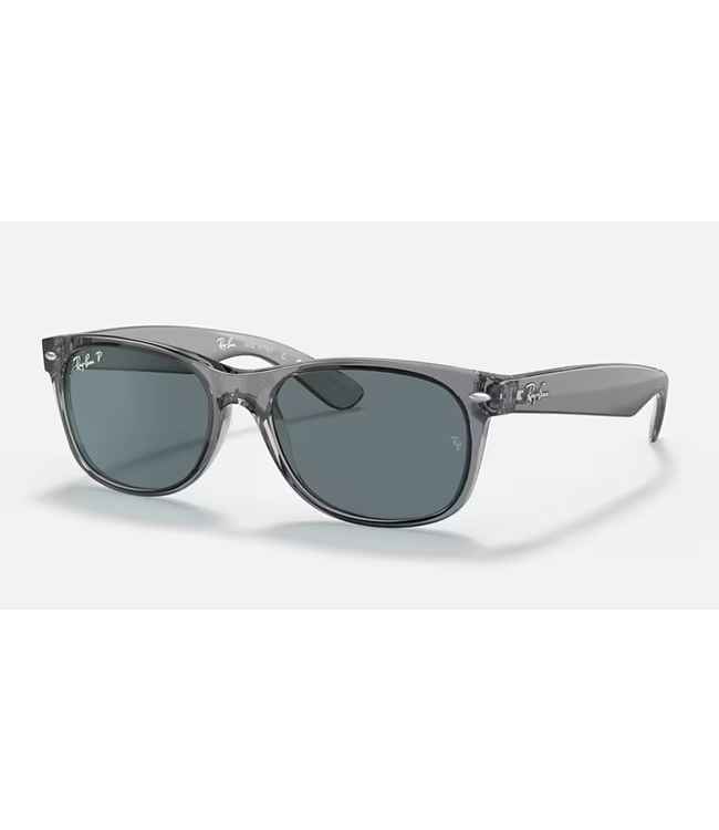 Ray-Ban New Wayfarer Transparent Grey w/Dark Blue Polar