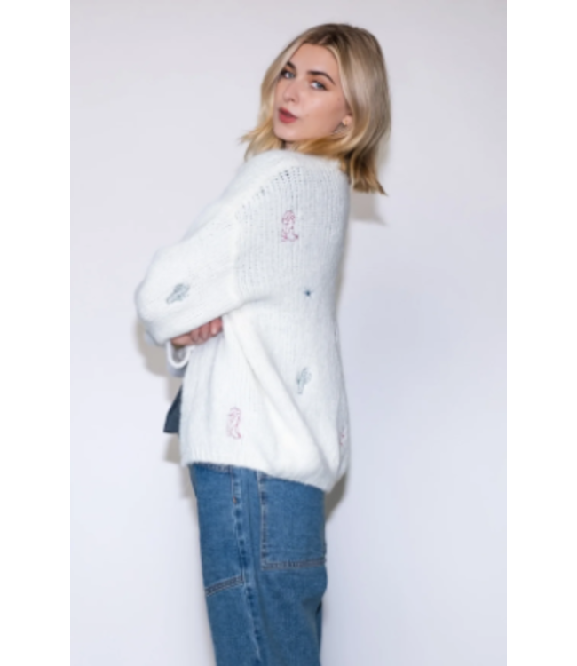 Minkpink Rosalie Motif Knit Jumper