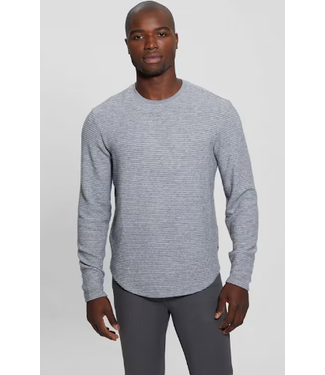 Guess Guess Men's Hudson Linear Texture Crew