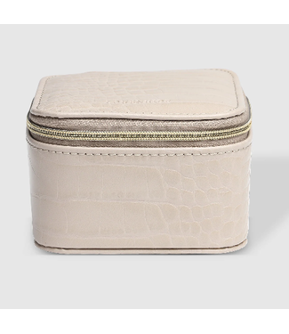 Louenhide Louenhide Beau Jewelry Case - Croc Putty