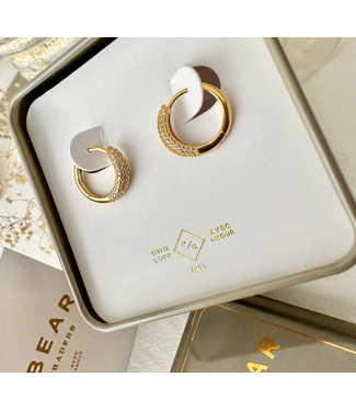 Pika & Bear Pika & Bear "Tiamat" Cluster Hoop Earrings - Gold