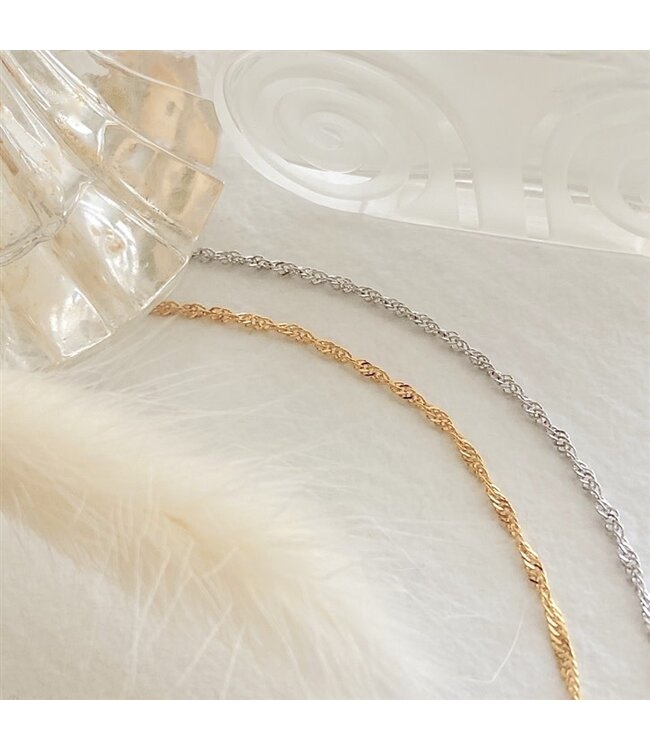 Pika & Bear "DNA" Intricate Chain Necklace - Gold