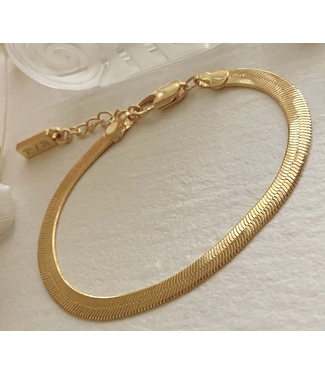 Pika & Bear Pika & Bear "Nirah" Snake Chain Bracelet - Gold