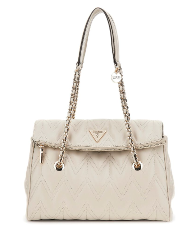 Guess Guess Eda 3 Comp Satchel Taupe