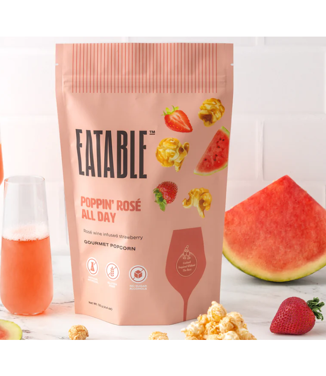 Eatable Gourmet Popcorn 125g - Poppin' Rose All Day