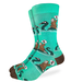 Good Luck Men's Bigfoot Riding Loch Ness Socks - Size 7-12