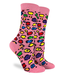 Good Luck Women's Leopard Rainbow Print Socks - Size 5-9