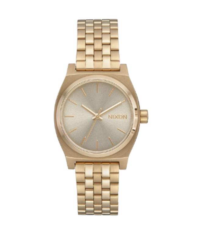 Nixon time teller gold white deals
