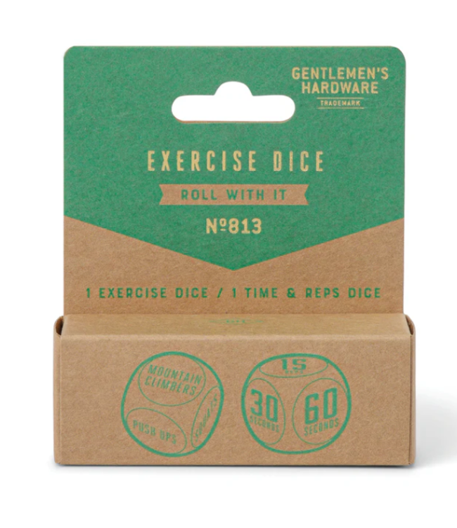 Gentlemen's Hardware Exercise Dice (set of 2)