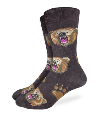 Good Luck Socks Men's Grizzly Bears Socks- Size 7-12