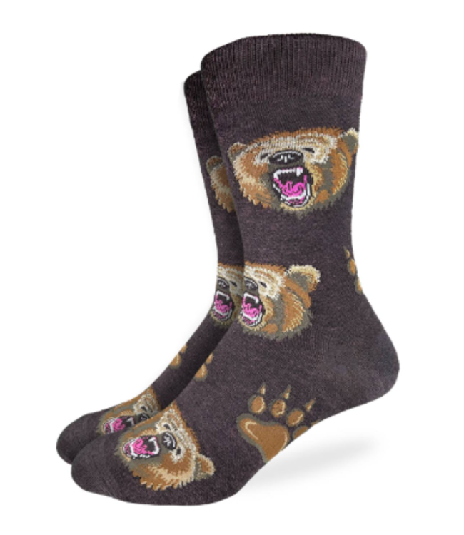 Good Luck Socks Men's Grizzly Bears Socks- Size 7-12