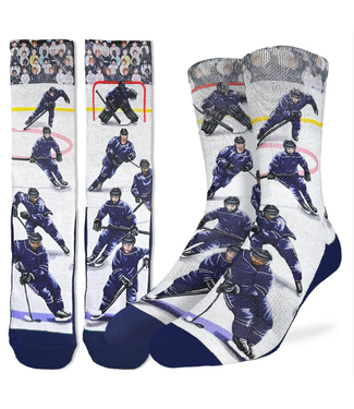 Good Luck Socks Men's Hockey Players Blue Socks - Size 8-13