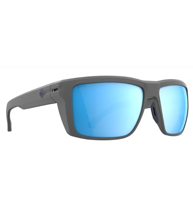 Spy Overhaul XL ANSI Matte Gray- Happy Boost Polar Ice Blue Mirror
