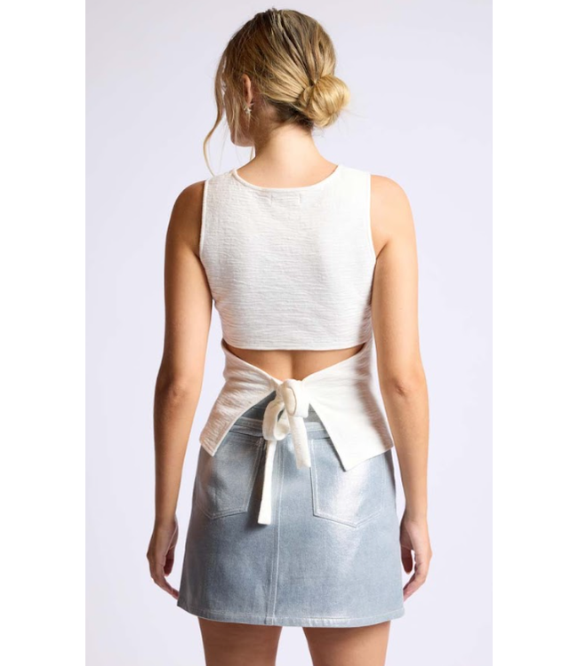 Sage The Label Easy Come Tie-Back Knit Top