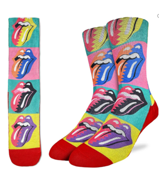 Good Luck Sock Women's Rolling Stones Hot Lips Pop-  Size 5-9