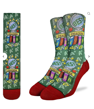 Good Luck Sock Women's Best Teacher Ever-  Size 5-9