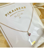 Pika & Bear Pika & Bear "Pomona" Tiny Rhinestone Cherry Charm Necklace