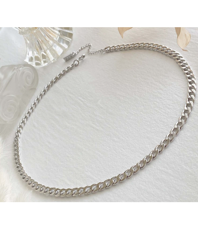 Pika & Bear "One Chain" Large Link Chain Necklace - Silver