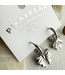 Pika & Bear Pika & Bear "Luca" Bow Charm Hugger Hoop - Silver