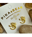 Pika & Bear Pika & Bear "Chelamma" Scorpion Stud Earrings - Raw Brass