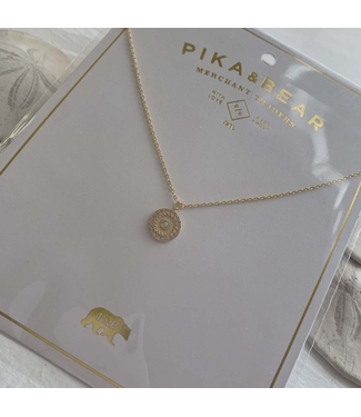 Pika & Bear Pika & Bear "Rose Window" Ornate Round Charm