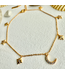 Pika & Bear Pika & Bear "Andromeda" Stars & Moon Charm Anklet