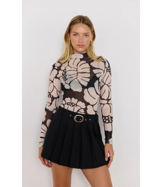 MinkPink Minkpink Eden Mesh Top